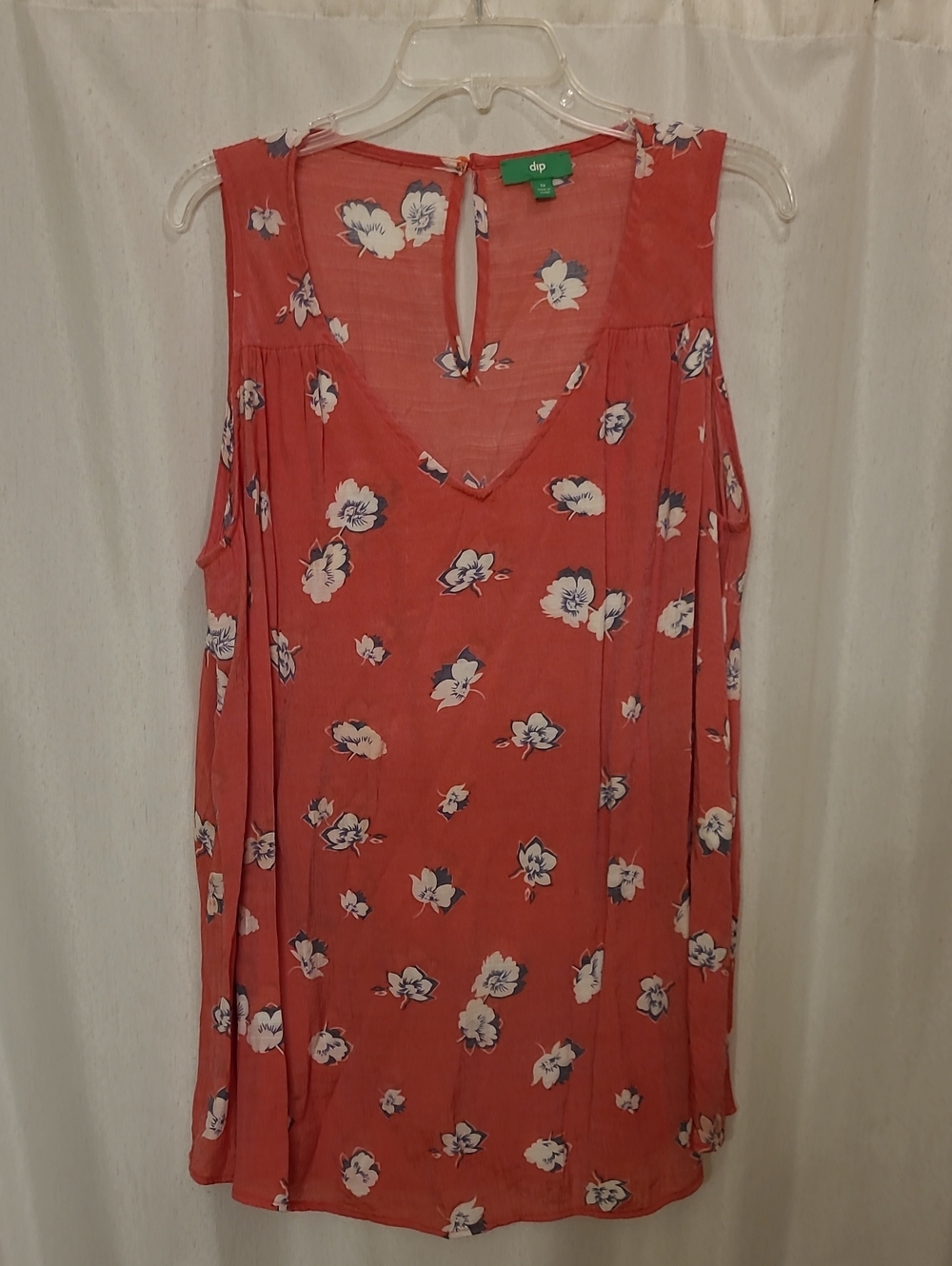 dip Coral Floral Sleeveless Tank Top